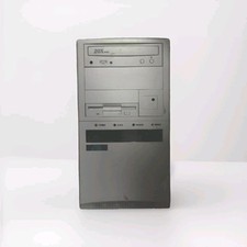 Vintage Beige 386 Era Retro Gaming Baby-AT Tower PC Case Cover + FLOPPY + HDD picture