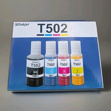 5 pack T502 Ink Refill Bottles For Epson 502 EcoTank, Supertank Printers picture