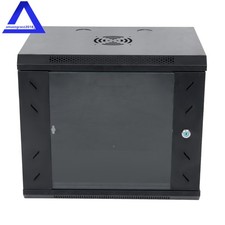 9U Wall Mount Server Cabinet Network Rack Vented Enclosure Lock Door 15.5'' Deep picture