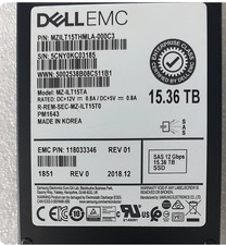 DELL EMC Samsung PM1643 15.36TB SAS 12Gbps MZ-ILT15TA SSD MZILT15THMLA-000C3 picture