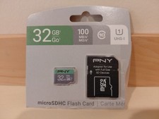 (Open Box) PNY Elite 32 GB microSDHC Flash Card in Original Packaging,  100 MB/s picture