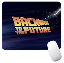 Back to The Future Title Logo Marty McFly Doc Brown Delorean 80s Movie Mousepad picture