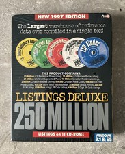 1997 MEGA RARE USA 250 MILLIONS LISTINGS DELUXE ON 11 CD ROMS BY ACXIOM CO PROCD picture