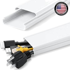 34in PVC Cable Management Kit for TVs - Fire-Resistant Design picture