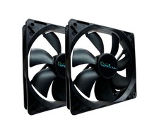 APEVIA AF212S-BK 120mm 4pin Molex & 3pin Motherboard Silent Black Case Fan (2... picture