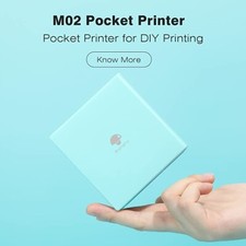 Mini Thermal Printer Label Maker Mobile Photo Machine Bluetooth Phomemo M02 picture