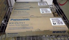 LOT OF 3 GENUINE NEW PANASONIC KX-CLTM1 KX-CLTY1 KX-CLTC1 TONER KX-CL500 picture