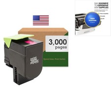 Lexmark 801HM Magenta High Yield Toner Cartridge for CX410 CX510 (3,000 Pages) picture