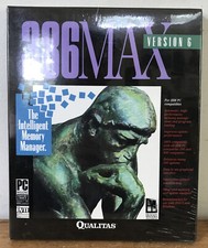 New Sealed Vintage 1992 Qualitas 386Max Version 6 Software Disks w Manual picture