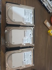 FUJITSU MAW3073NP CA06550-B160 ULTRA 320/68- PIN 73GB HDD LOT of 3 Parts only picture