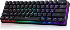 Portable 60% Mechanical Gaming Keyboard,60 Percent Wired Gamer Keyboard with Blu picture