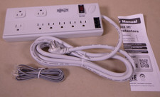 Tripp Lite TLP808TELTAA 8-Outlet Power Strip Surge Protector + Telephone Lines picture