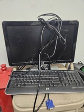 HP W1858 LCD Monitor & Keyboard picture