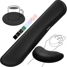 Gimars Upgrade Enlarge Silky and Superfine Fabric Gel Memory Foam Keyboard Wrist picture
