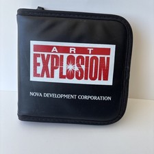 Vintage Nova Art Explosion Clip Art CD Lot 15 Discs Windows 95 98 Case picture