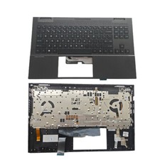New M00667-001 For HP OMEN 15-EK 15-EN Palmrest Cover RGB Backlit w/ Keyboard US picture