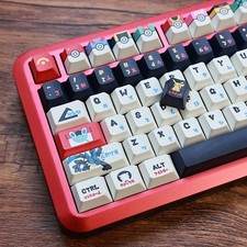 pokemon  Anime  PBT Keycaps 130 Keys Set For Mechanical Keyboard picture