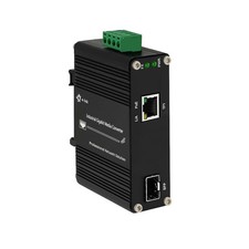 Industrial Gigabit 60W PoE Media Converter Hardened Ultra PoE++ Ethernet Fibe... picture