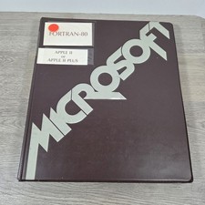 Rare 1980 Microsoft Fortran-80 For Apple II/Plus, Software, Binder & Manual picture