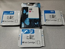ORIGINAL HP 88 & 88XL INK CARTRIDGE SET YELLOW, CYAN, MAGENTA, C9391A, 92A, 93A picture