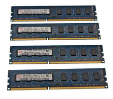 Lot of 4 SK Hynix 4GB 2rx8 PC3-12800U-11-12-B1 HMT351U6CFR8C-PB 16 GB Total picture
