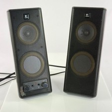 Logitech X-140 S-0264A 2-Way Powered Stereo Computer Speakers Tested Working picture