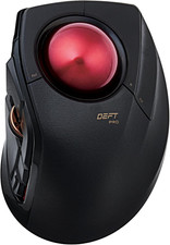 Wireless Wired Bluetooth Trackball Mouse with Ergonomic Design 8 Buttons Red picture