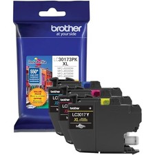 BROTHER LC30173PK INK CARTRIDGE - CYAN, MAGENTA, and YELLOW INKJET - BLUE picture