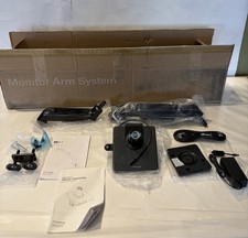 HUMANSCALE M8.1 ADJUSTABLE DUAL MONITOR ARM W/ CONNECT3 CHARGING HUB picture