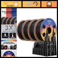 4KG High Speed PLA Filament 1.75mm Bundle for 3D Printers - Premium Quality picture