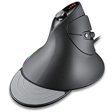 MOJO Silent Vertical Gaming Mouse - Ergonomic Mouse for PC Gaming w/ 4 Direction picture