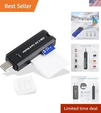 Multi-Format Dual Slot USB-C Card Reader - Supports SD, Micro SD Up to 5Gbps picture
