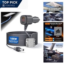 Starlink Mini 105W Car Adapter with Digital Display 16.4FT DC Power Cable for... picture
