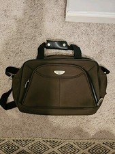 Dockers Brown Travel Luggage Bag Crossbody Vintage 90s Tablet Notebook Laptop picture