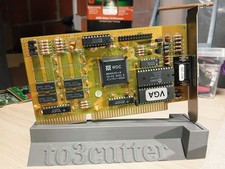 VINTAGE 1990 ISA VGA CARD Western Digital  PARADISE WD90C30 512Kb  - TEST OK picture