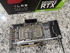 PNY RTX 3080 XLR8 EPIC-X RGB 10GB EKWB WATER BLOCK/ COOLER FAN GAMING GRAPHICS  picture