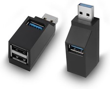 2 Pcs 3 Port USB 3.0 Hub Portable High Speed Splitter Box For PC Notebook Laptop picture