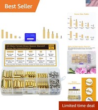 320Pcs Motherboard Standoffs & Screws Kit - Hex Brass for DIY Computer Builds picture