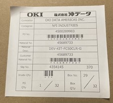 Toshiba eSTUDIO 4555C, 5055C DEV-KIT FC50CLR Developer Kit -Missing Magenta READ picture