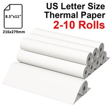 2-10 Rolls A4 Thermal Printer Paper 8.5