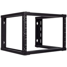 NavePoint 6U Wall Mount Open Frame 19” Server Rack – 15” Depth – Black – NEW picture