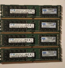 HPE 752369-081 726719-B21 16GB 2Rx4 PC4-2133P DDR4 ECC Reg Lot of 4 Samsung 64GB picture