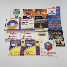 Vintage Internet CD Lot 15 AOL 7.0 EarthLink MindSpring Netcom Kmart Costco 90s picture