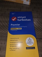 2025 Intuit Turbotax Premier Investments Rental Federal State Window Mac Staples picture