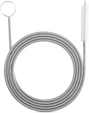 Long Flexible Drain Brush Pipe Hose Cleaner with Wooden Handle for Sink Kitchen picture