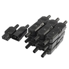 10Pair AC250V 10A 3 Terminals IEC320 Power Socket Plug Adapter Device Connector picture