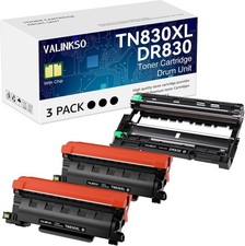 [2-pack Toner Cartridges] + [1 Drum Unit] TN830XL DR830 HL-L2405W Black Chip BN picture