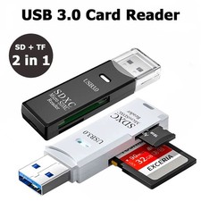 Multi Functional 2-in-1 High-speed USB 3.0/2.0 Card Reader Supports TF+SD Comput picture