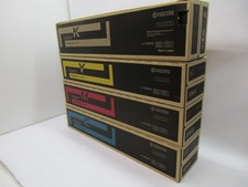 SET OF 4 KYOCERA TK-8507 TONER KIT SET *BLACK, YELLOW, MAGENTA, & CYAN* T5-A18 picture