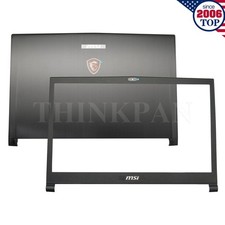 New MSI GS73 MSI GS73VR Stealth Pro LCD Back Cover + Bezel 3077B5A213 Black US picture